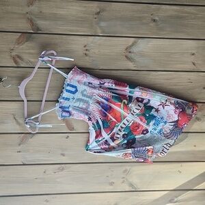 Free Spirit Sun Dress World Peace Size Small NWOT